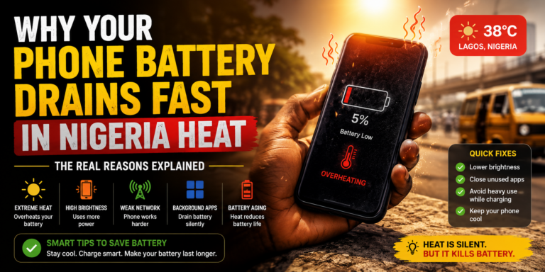 Why Your Phone Battery Drains Fast in Nigeria Heat