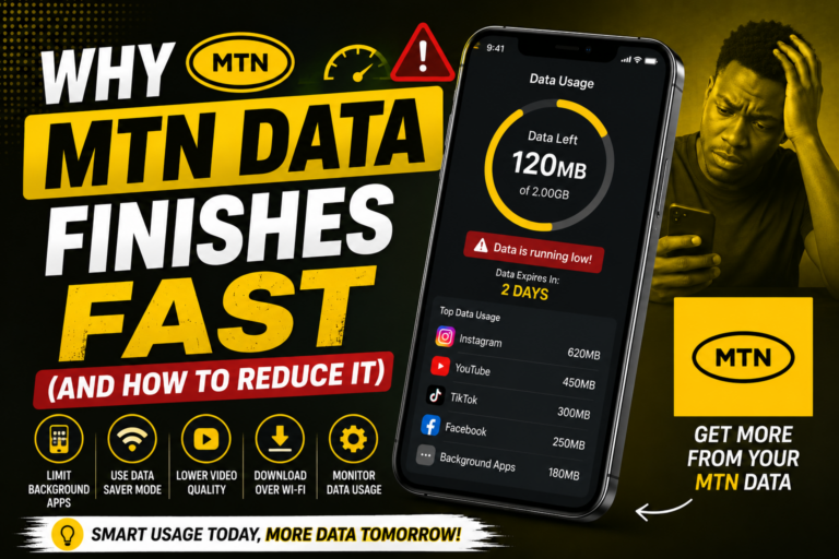 Why MTN Data Finishes Fast (And How to Reduce It)