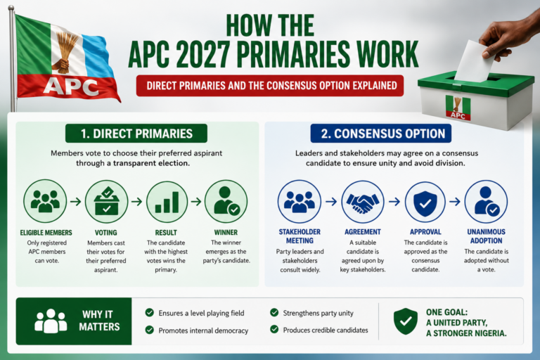 How the APC 2027 Primaries Work: Direct Primaries and the Consensus Option Explained